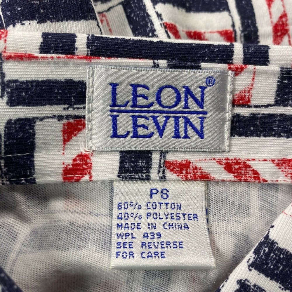 New Leon Levine Polo Shirt Womens PS Candy Cane Striped Short Sleeve Blo… - Picture 3 of 8